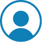blue profile placeholder icon