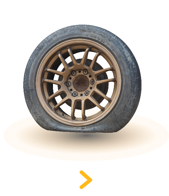 A flat tire. If you click this, you'll be able to read about how Stacey was able to get a convenient online payday loan so she could replace her tires and keep working.