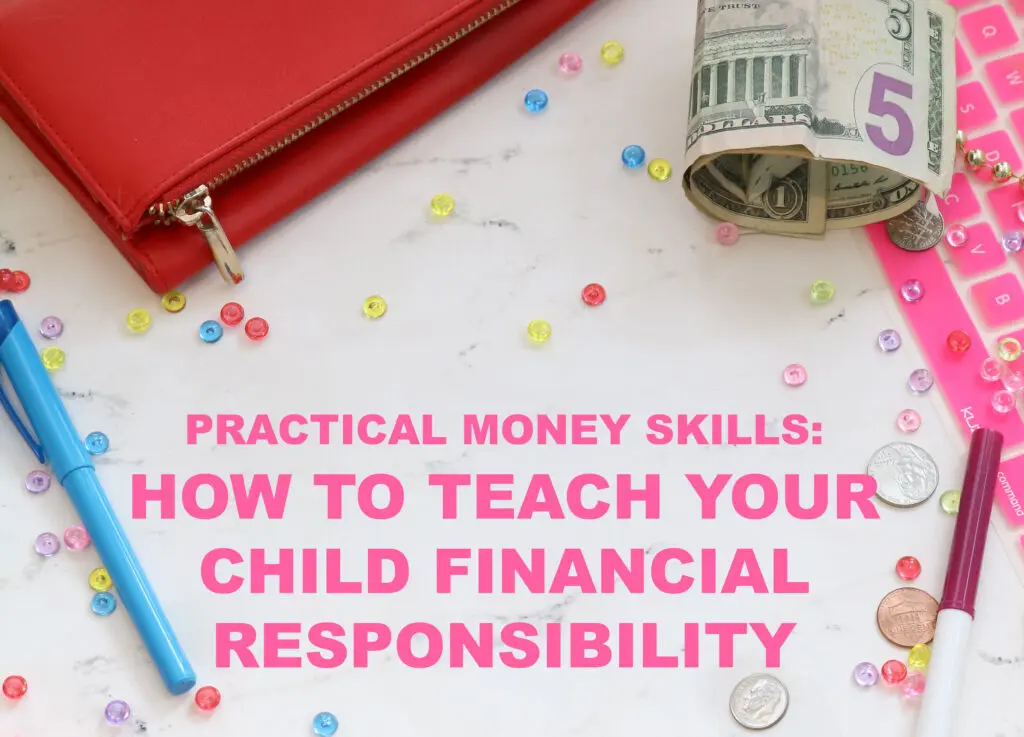 kids crafts with sprinkles all over table with a five dollar bill