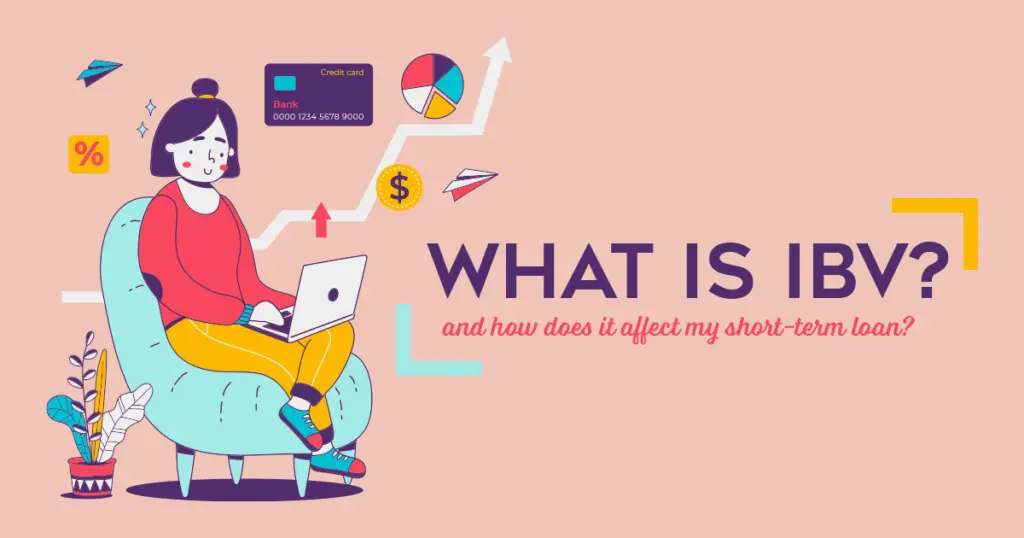 Graphic of woman on laptop with financial icons