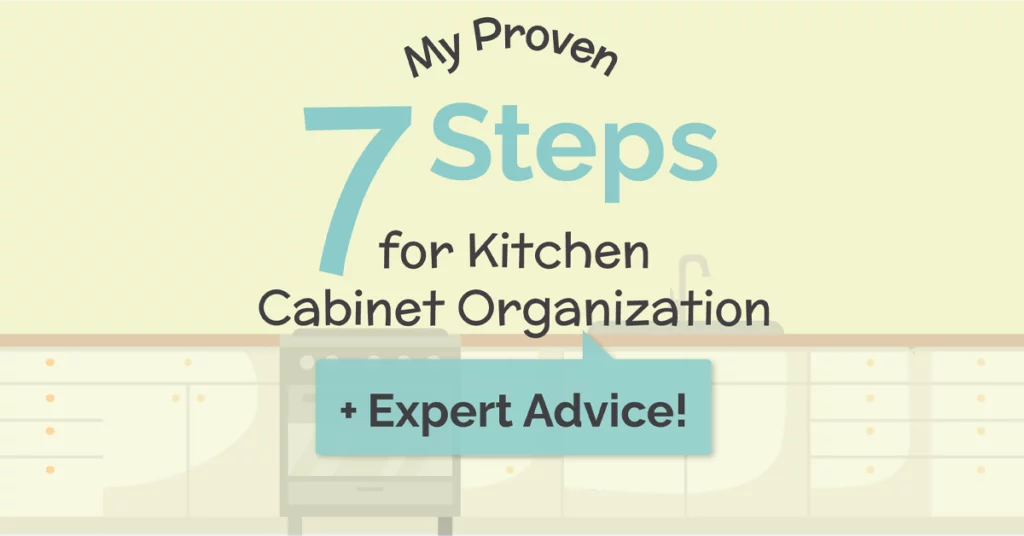 7 steps for kitchen organization