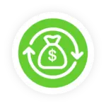 Graphic of a bag of money