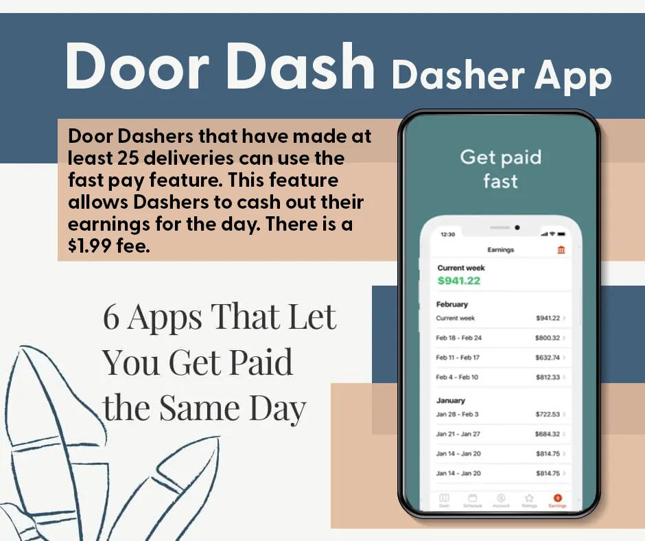 Door dash Dasher app screenshot