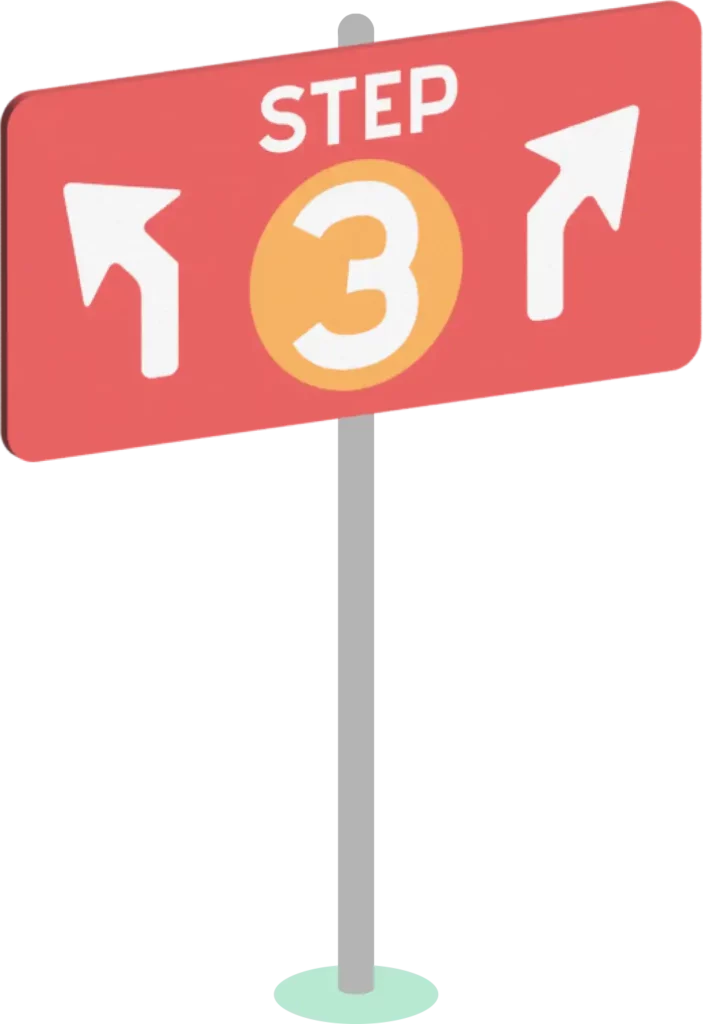 Step 3 Desktop Sign