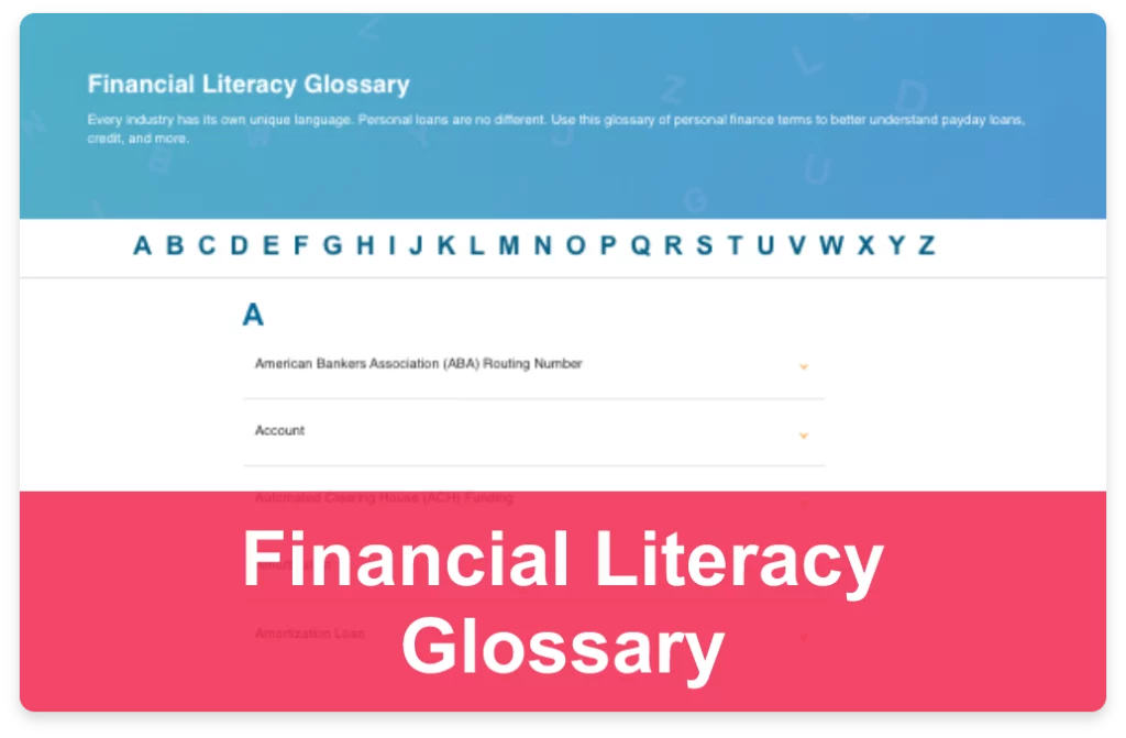Glossary Page Preview