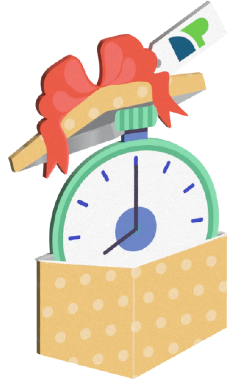 Stop Watch in a net pay advance gift