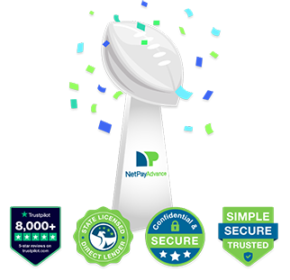 Trophy image with badges as links