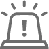 Icon of a emergency light alarm