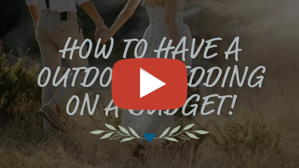 Video thumbnail for How to have a outdoor wedding on a budget